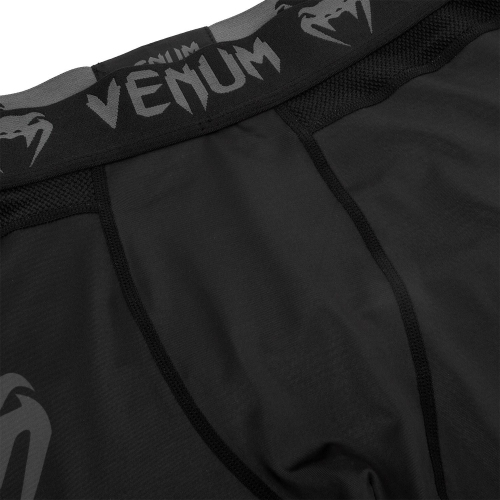 Компресійні штани Venum Logos Tights Black Black фото