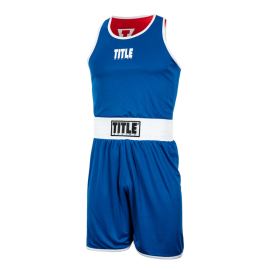 Боксерский сет TITLE Boxing Aerovent Elite Amateur Boxing Set 1 v. 2.0 Red Blue