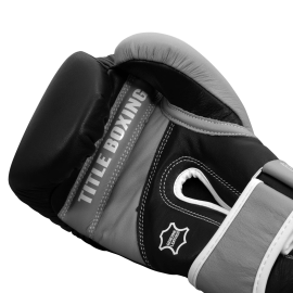 Снарядные перчатки Title Boxing Gel World V2T Bag Gloves Black Silver, Фото № 3