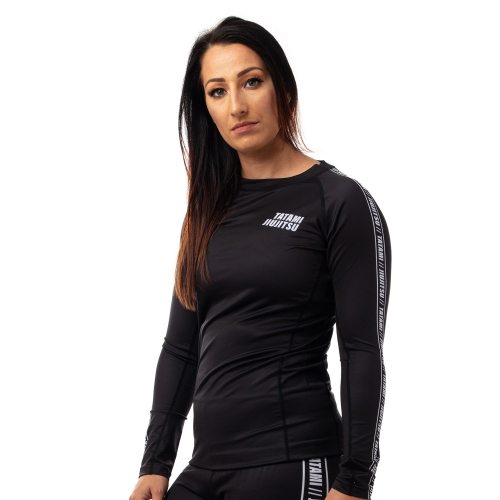 Womens rash guard Tatami Ladies Vengeance Long Sleeve Rash Guard Black price
