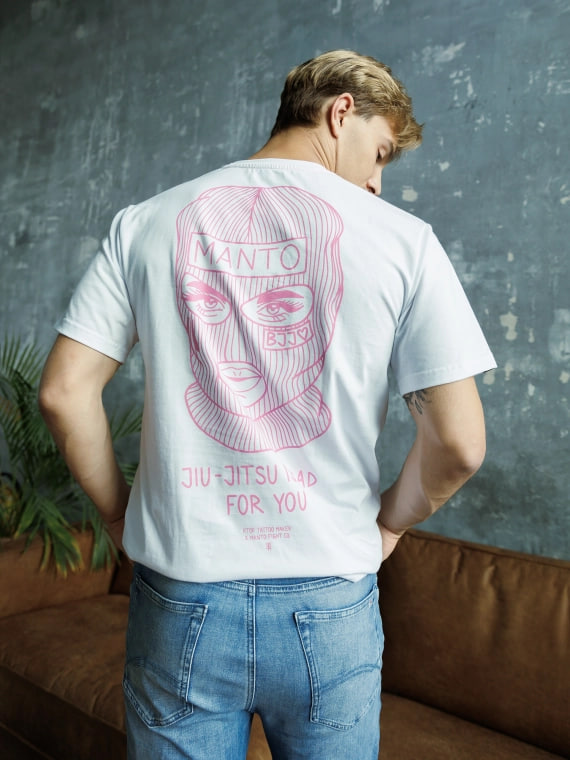 Футболка MANTO x KTOF T-shirt Balaclava White ціна