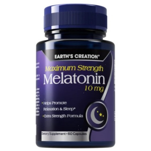 Мелатонин Earths Creation Melatonin 10 mg - 60 капс