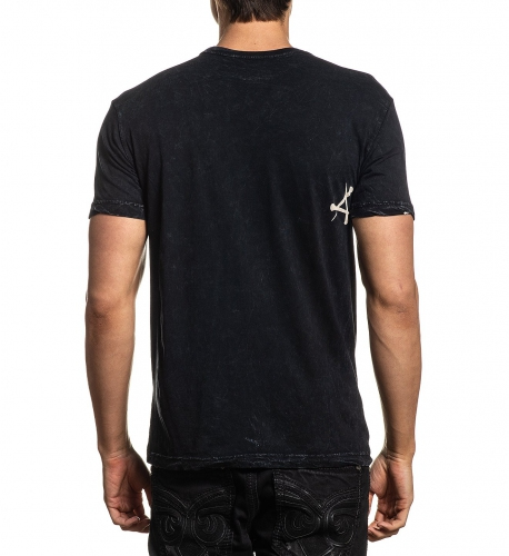Affliction Mire SS Tee Black Lava Wash T-shirt buy