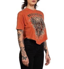 Жіноча футболка Affliction Awakening Light Rust Lava Wash ціна