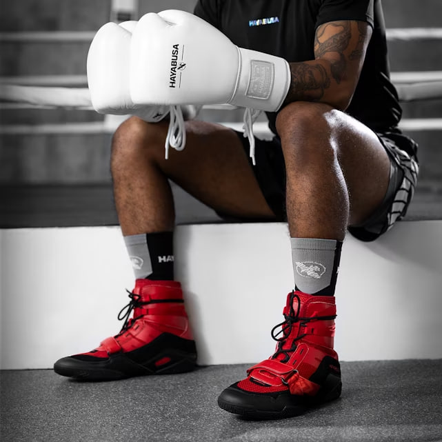 Hayabusa Strike Boxing Shoes Red photo