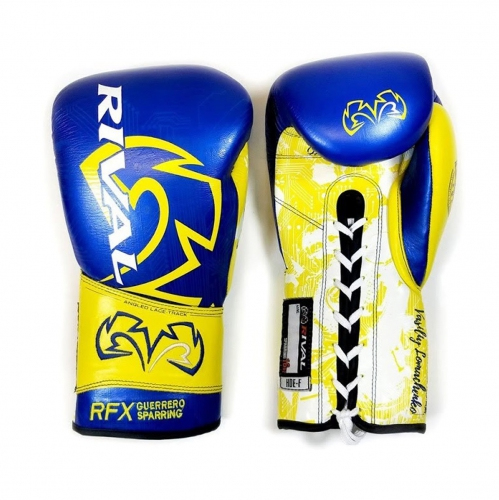 Boxing Gloves Rival LOMA Series RFX Guerrero Sparring Gloves Blue Yellow price