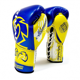 Боксерские Перчатки Rival LOMA Series RFX Guerrero Sparring Gloves Blue Yellow, Фото № 2