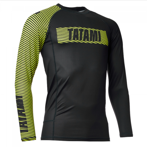 Рашгард Tatami Essential 3.0 Long Sleeve Rash Guard Black Yellow фото