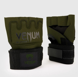 Накладки гелевые бинты Venum Gel Kontact Glove Wraps Khaki Black