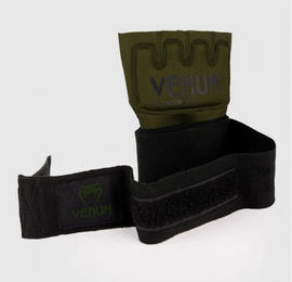 Накладки гелевые бинты Venum Gel Kontact Glove Wraps Khaki Black, Фото № 2
