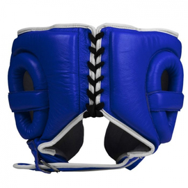 Шлем Title Boxing Leather Sparring Headgear Blue, Фото № 4