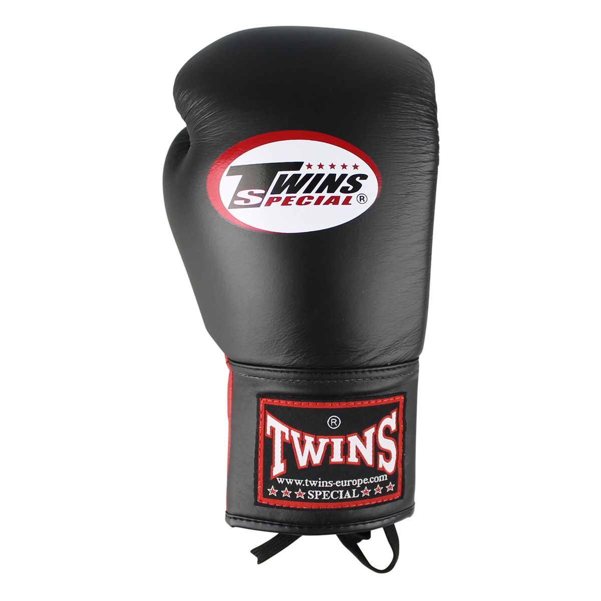 Boxing gloves Twins Lace Up Boxing Gloves BGLL1 Black Red price