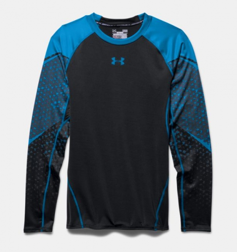 Under Armour HeatGear® Armour Scope Long Sleeve Compression Shirt Black photo