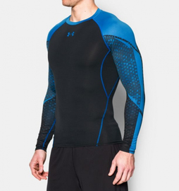 Компрессионная футболка Under Armour HeatGear® Armour Scope Long Sleeve Compression Shirt Black, Фото № 3