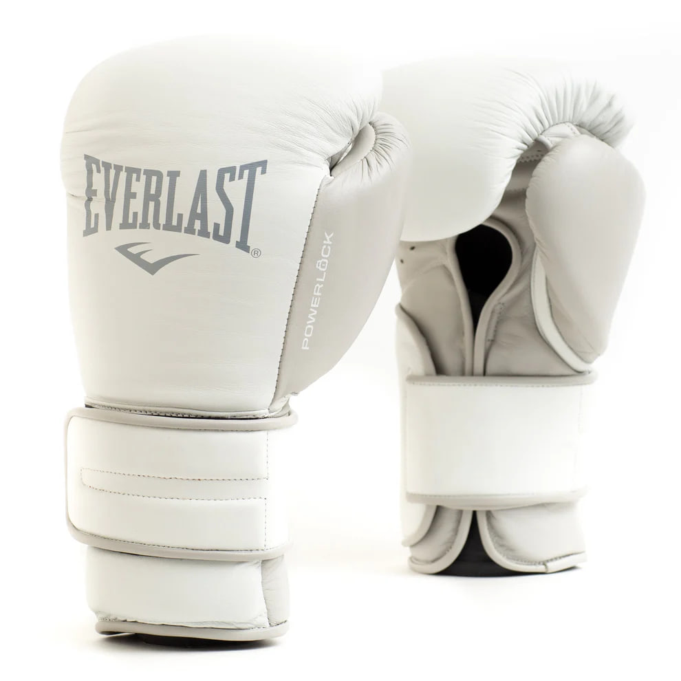 Боксерские перчатки Everlast Powerlock 2 Hook & Loop Pro Training Gloves White
