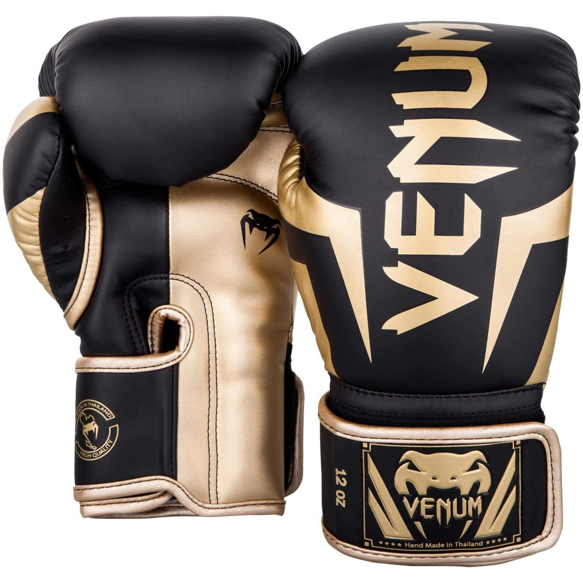 Боксерские перчатки Venum Elite Boxing Gloves Black Gold