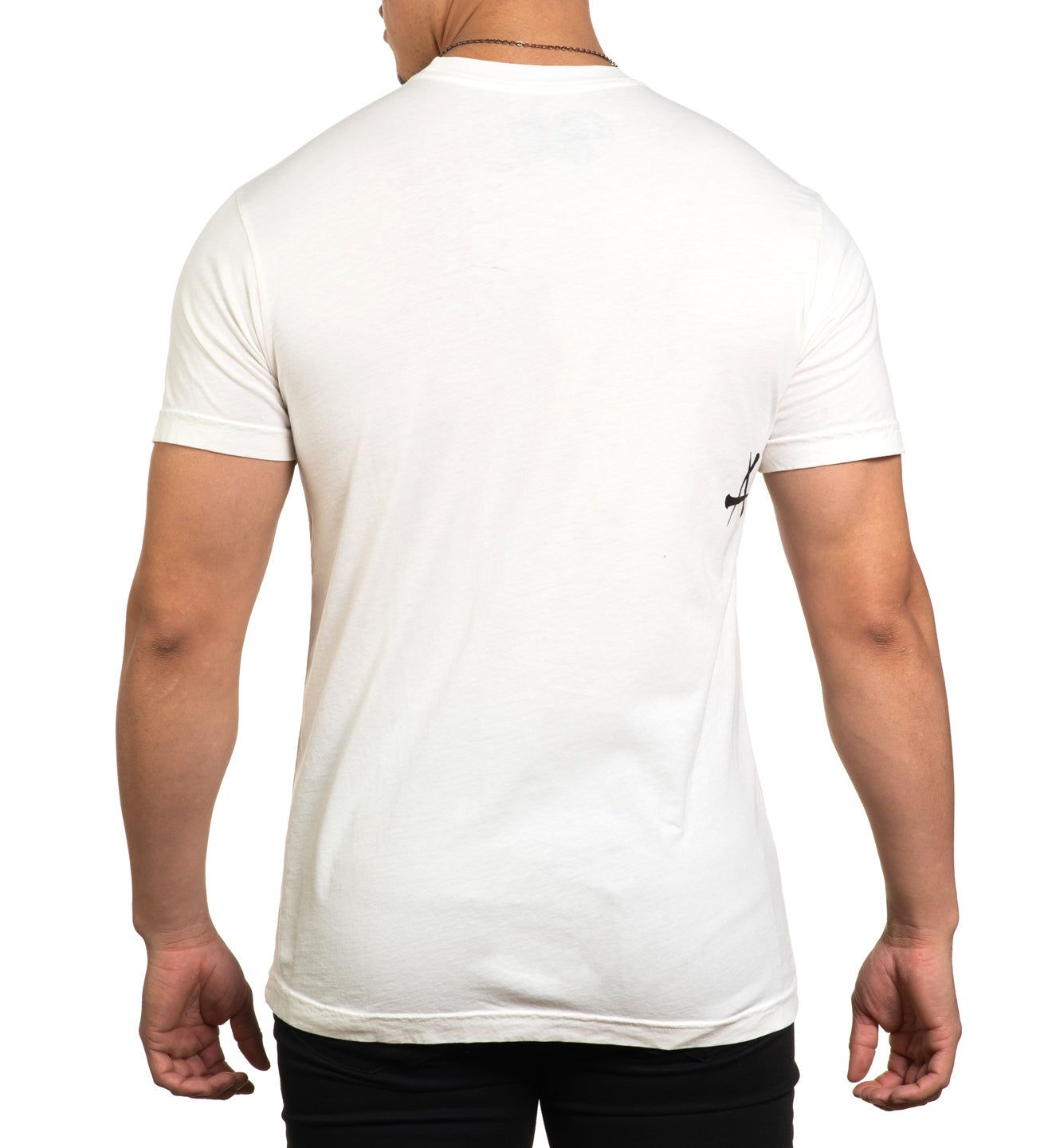 Футболка Affliction Crows SS Tee Vintage White купить