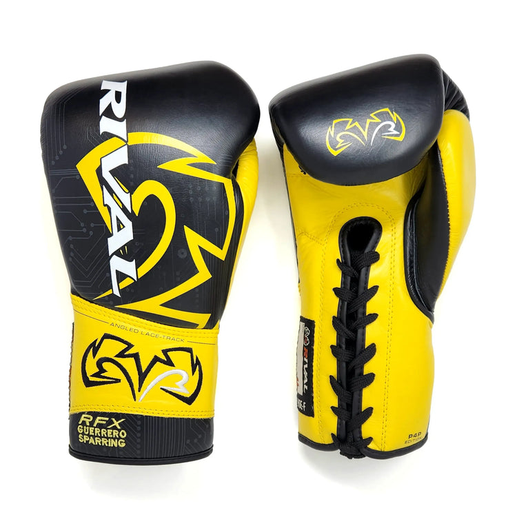 Боксерські рукавиці Rival RFX Guerrero Sparring Gloves P4P Edition Black Yellow купити