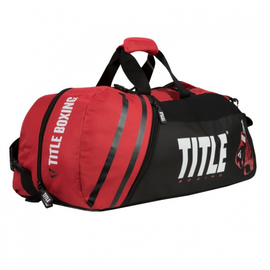 Cумка-рюкзак TITLE World Champion Sport Bag/Back Pack 2.0 Black Red, Фото № 2