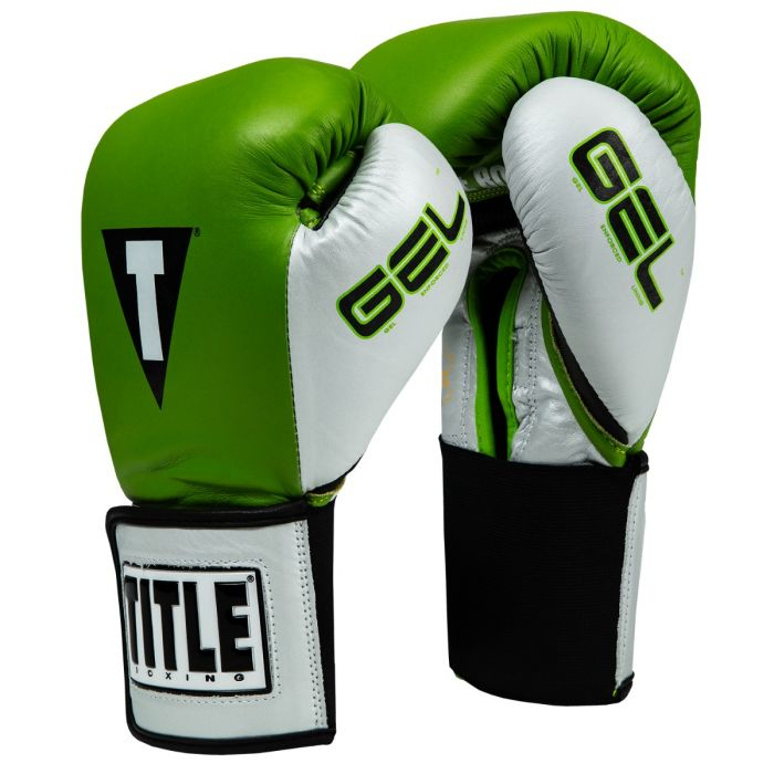 Тренировочные боксерские перчатки TITLE GEL World V2T Green