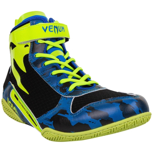 Venum Giant Low Loma Edition Boxing Shoes Blue Yellow photo