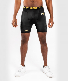 Компрессионные шорты Venum G-Fit Compression Shorts Black Gold