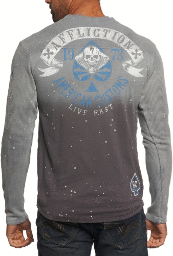 Футболка Affliction Engineered Long Sleeve Henley купити