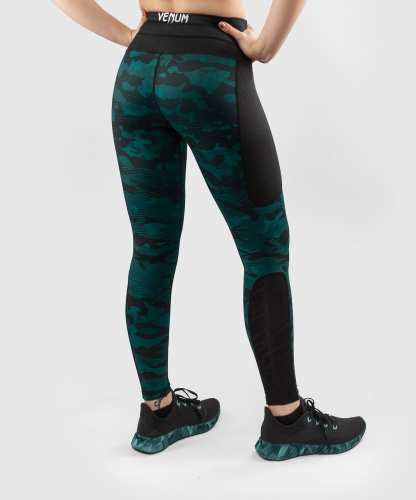 Жіночі легінси Venum Defender Leggings Black Green купити