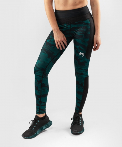 Жіночі легінси Venum Defender Leggings Black Green де купити