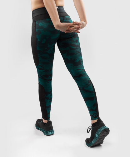 Жіночі легінси Venum Defender Leggings Black Green ціна