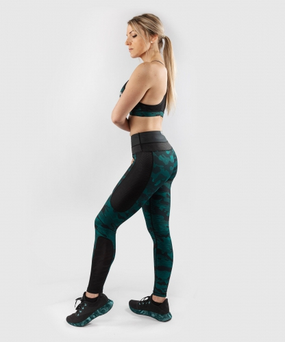 Жіночі легінси Venum Defender Leggings Black Green розмір