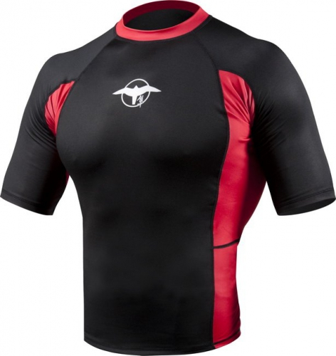 Рашгард Hayabusa Haburi Rashguard Shortsleeve Black Red фото