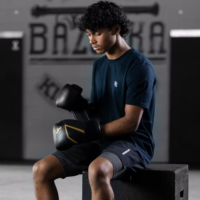 Hayabusa E1 Kids Boxing Gloves Black Gold price