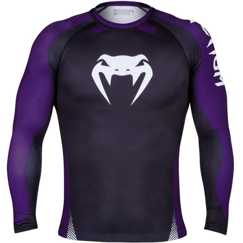 Venum No Gi IBJJF Approved Rash Guard Black Purple buy