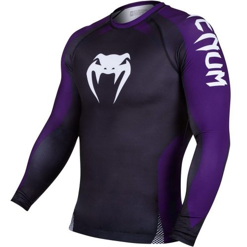 Venum No Gi IBJJF Approved Rash Guard Black Purple original