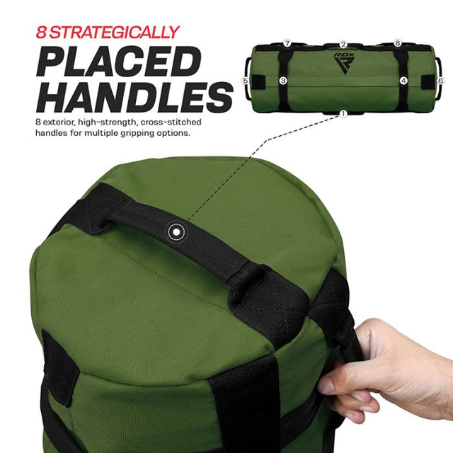 Тренувальний мішок RDX Fitness Sandbag for Workout Army Green фото