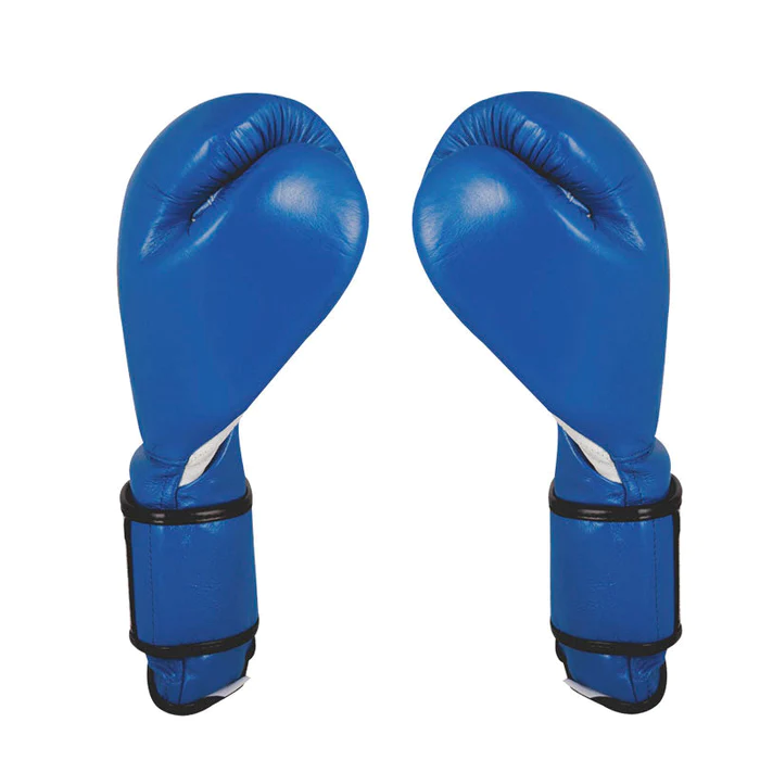 Боксерские перчатки Cleto Reyes Leather Contact Closure Gloves Blue купить