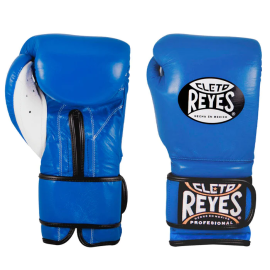 Боксерские перчатки Cleto Reyes Leather Contact Closure Gloves Blue
