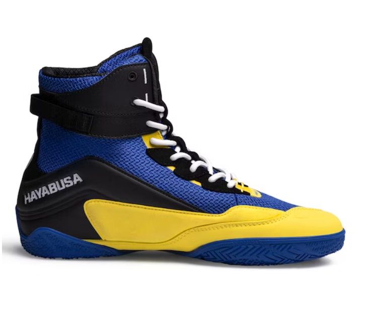 Боксерки Hayabusa Talon Boxing Shoes Blue Yellow цена