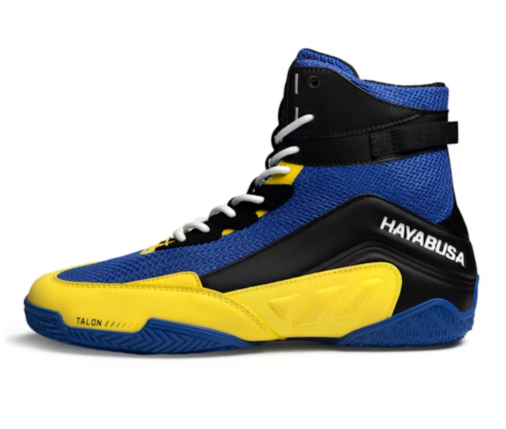 Боксерки Hayabusa Talon Boxing Shoes Blue Yellow купить