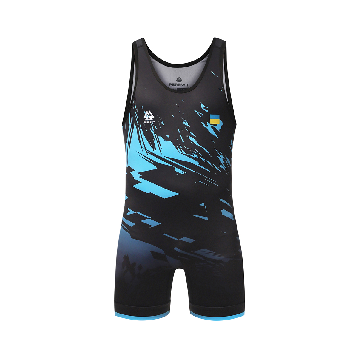 Childrens martial arts leotard Peresvit Turmoil Kids Wrestling Singlet Blue Black price