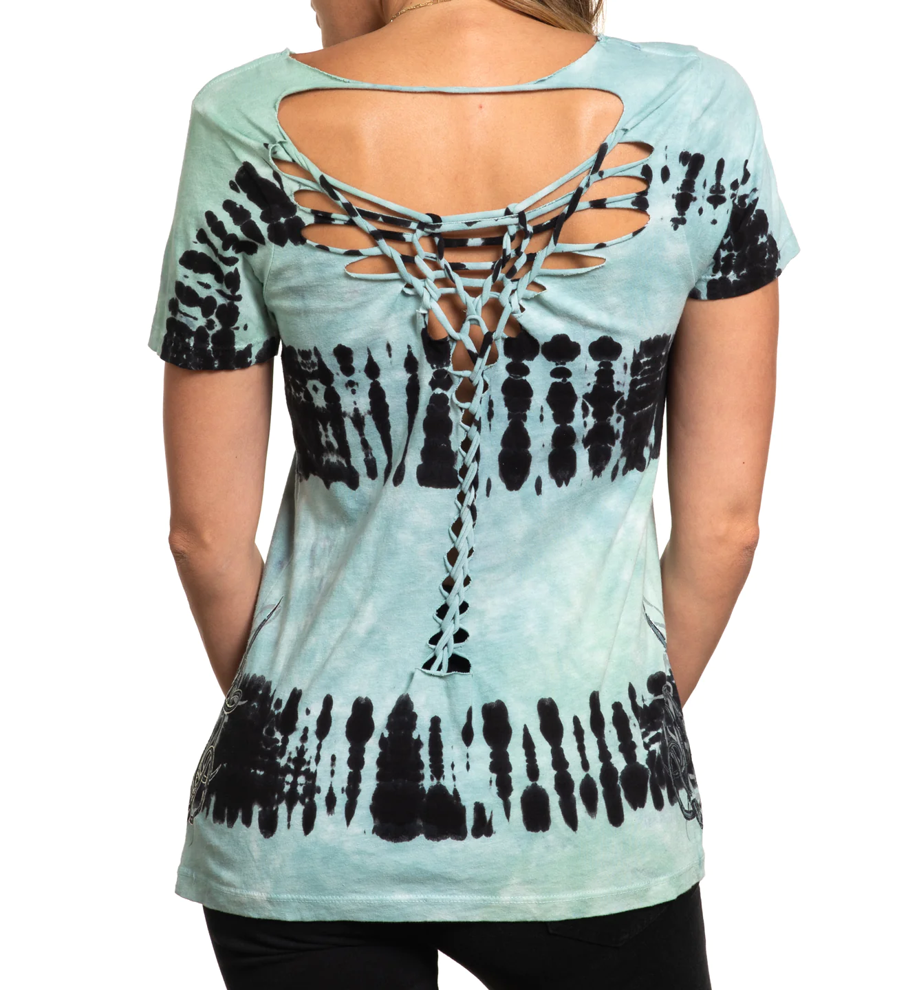 Жіноча футболка Affliction Celtic Heart Scoop Neck Earthquake Wash купити