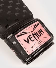 Боксерские перчатки Venum Impact Monogram Boxing Gloves Black Pink Gold, Фото № 5