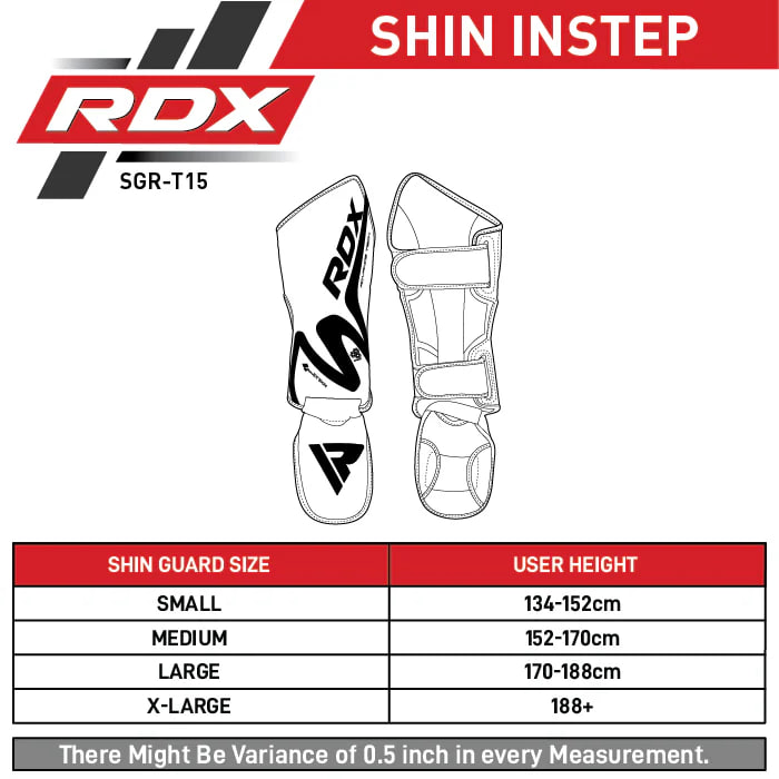 Захист гомілки RDX T15 Noir Black Shin Instep Guards Black де купити
