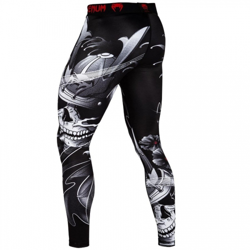 Компресійні штани Venum Samurai Skull Spats Black фото
