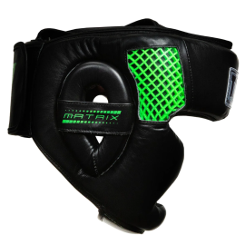 Боксерский шлем TITLE Boxing Matrix Full Face Headgear Black Neon Green, Фото № 3