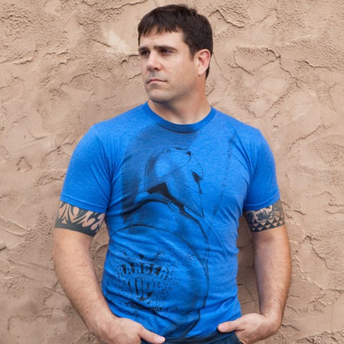 Ranger Up Vintage Spartan T-Shirt - Blue cost