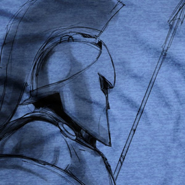 Футболка Ranger Up Vintage Spartan T-Shirt - Blue, Фото № 3