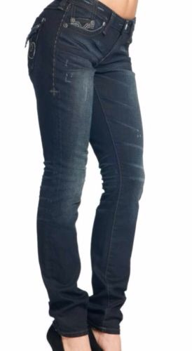 Jeans Affliction Raquel Rugged Fleur Freefall Black price
