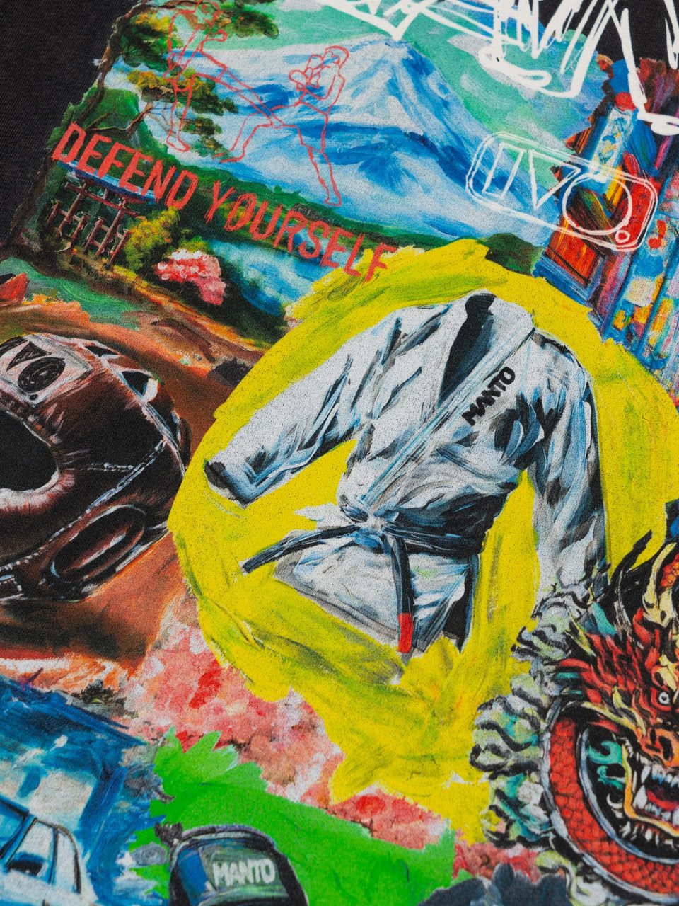 MANTO T-shirt IVO Black size